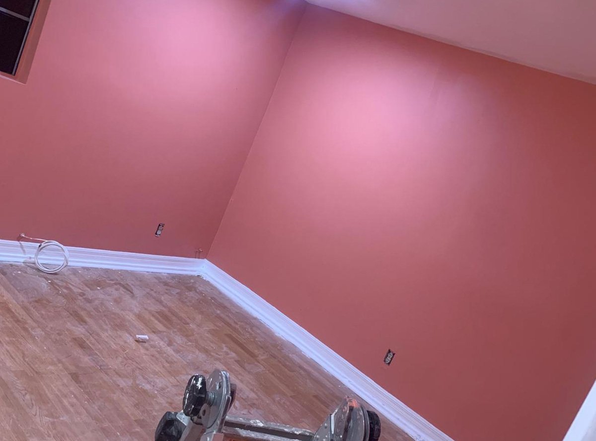 Interior painting project by Villacant Construction INC